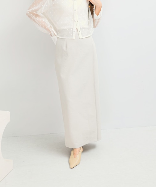 UVカットストレートタックスカート