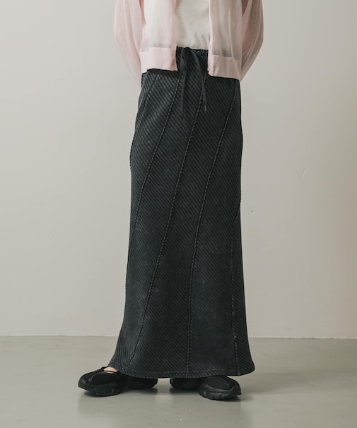 バイアスリブスカート