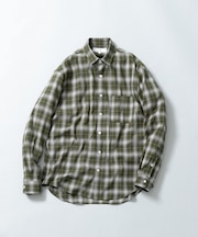 『WEB限定』オンブレチェックリラックスシャツ