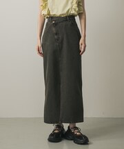 アシメベルトデニムスカート