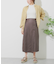 リネンレーヨン ラップスカート