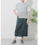 リネンレーヨン ラップスカート