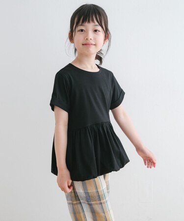 『親子リンク』『WEB／一部店舗限定サイズ』ペプラムバルーンTシャツ(KIDS)