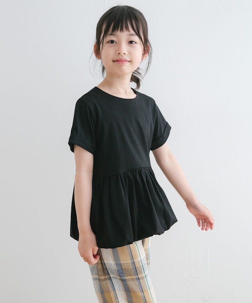 『親子リンク』『WEB／一部店舗限定サイズ』ペプラムバルーンTシャツ(KIDS)