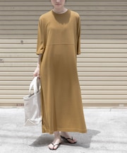 FORK&SPOON　モダールカノコクルーネックワンピース