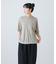 リネン半袖クルーネックニット