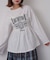 シャーリンググラフィックロングスリーブTシャツ