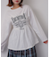 シャーリンググラフィックロングスリーブTシャツ