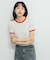 バイカラーレースTEE