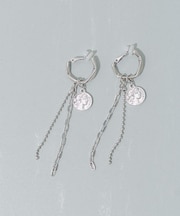 コインチェーンフープイヤリング