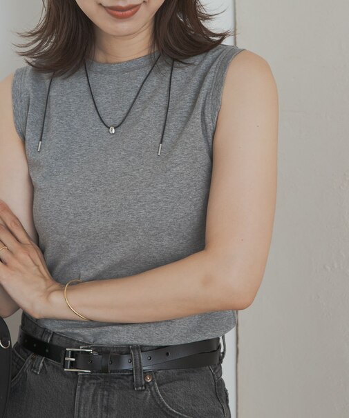 クリアフライスノースリーブプルオーバー