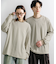 ワッフルボーダーロングTシャツ