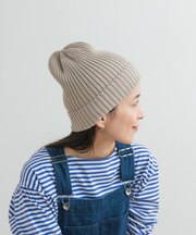 コットンリネンニットキャップ