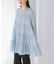 normment　COTTON VOIL TIERED TUNIC