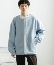 ポンチクルーネックカーディガン