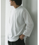 ポンチ8分袖ラウンドヘムTシャツ