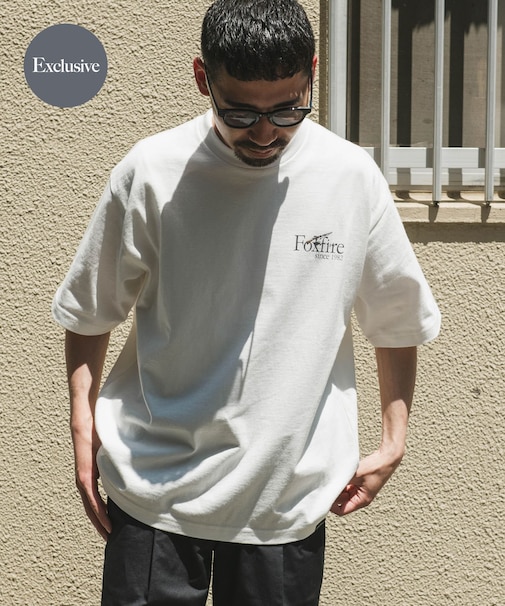 『別注』Foxfire×DOORS　釣り竿プリントTシャツ