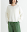 テープヤーンVネック畦ニット