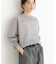 new basic　リネン混スポンディッシュニットプルオーバー