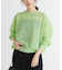 new basic　リネン混スポンディッシュニットプルオーバー