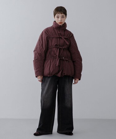 フロントリボン中綿ジャケット