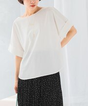 UVカットデザインスリーブプルオーバー