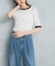 バイカラーコンパクトリブTシャツ