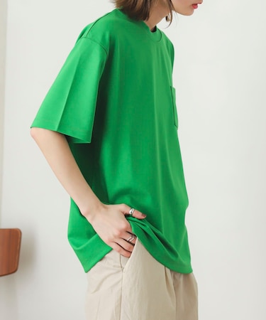 ポンチポケットTシャツ(5分袖)