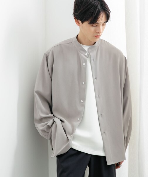 『ユニセックス』アムンゼンバンドカラーシャツ