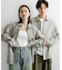 『ユニセックス』グラフチェックルーズシャツ