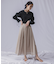 Lirica　punching pleats skirt