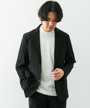 『イージーケア』LIFE STYLE TAILOR　リップストップナイロンストレッチジャケット
