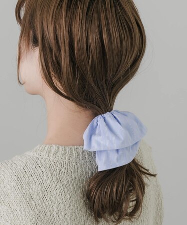 ストライプビッグシュシュ