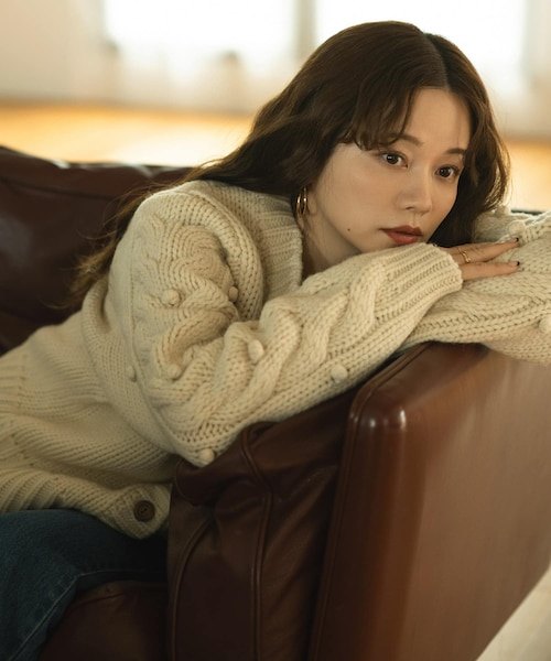 midorikawa ニットカーディガン tarin arin ニット セーター 「150cm前後の小柄さんサイズ」金