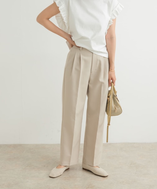 2タックストレートパンツ