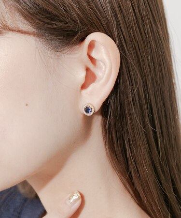 ステンレスビジューミニピアス