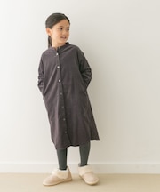 『親子リンク』『UR TECH』コーデュロイシャツワンピース(KIDS)