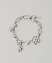 メタルチェーンモチーフマンテルブレスレット