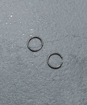 ステンレスミニフープピアス
