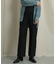 バックスリットストレートワイドパンツ