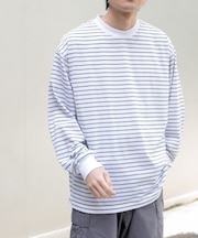 FORK&SPOON　CAVEボーダーロングスリーブTシャツ