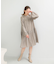 シャドーチェックミニワンピース