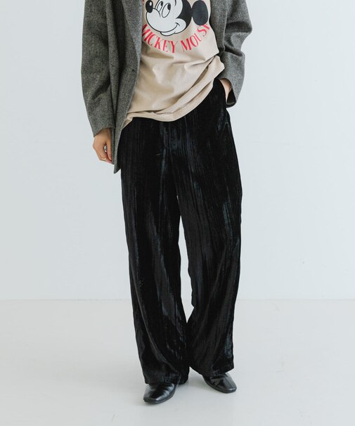 クラッシュベロアイージーパンツ
