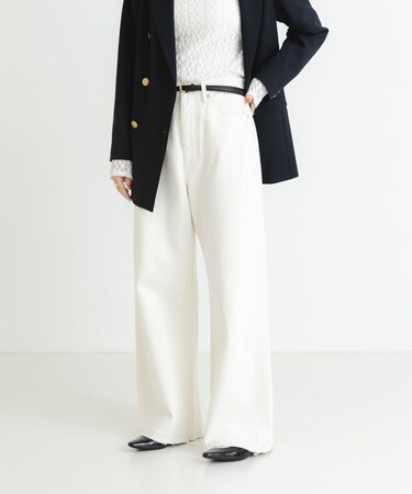 『3サイズ展開』ダメージワイドデニムパンツ