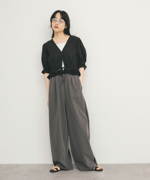 2WAYコンパクトレースブラウス