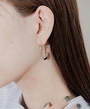 ステンレスカーブフックピアス