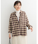 バックタックチェックシャツ