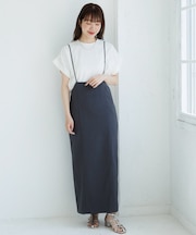 『WEB／一部店舗限定』ナローサスペンダースカート