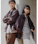 『ユニセックス』ツイルスエードタッチZIPブルゾン