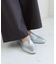 Vカットローヒールパンプス